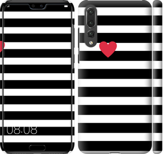 

Чохол Чорно-білі смуги на Huawei P20 Pro 752045