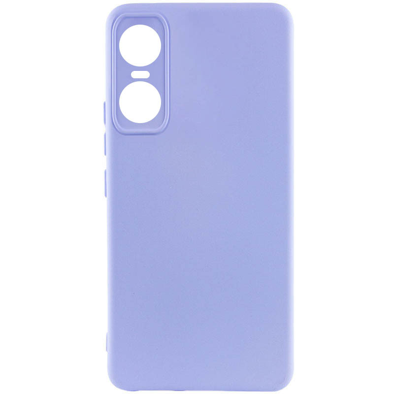 Чохол Silicone Cover Lakshmi Full Camera (A) на Tecno Pop 6 Pro (Бузковий / Dasheen)