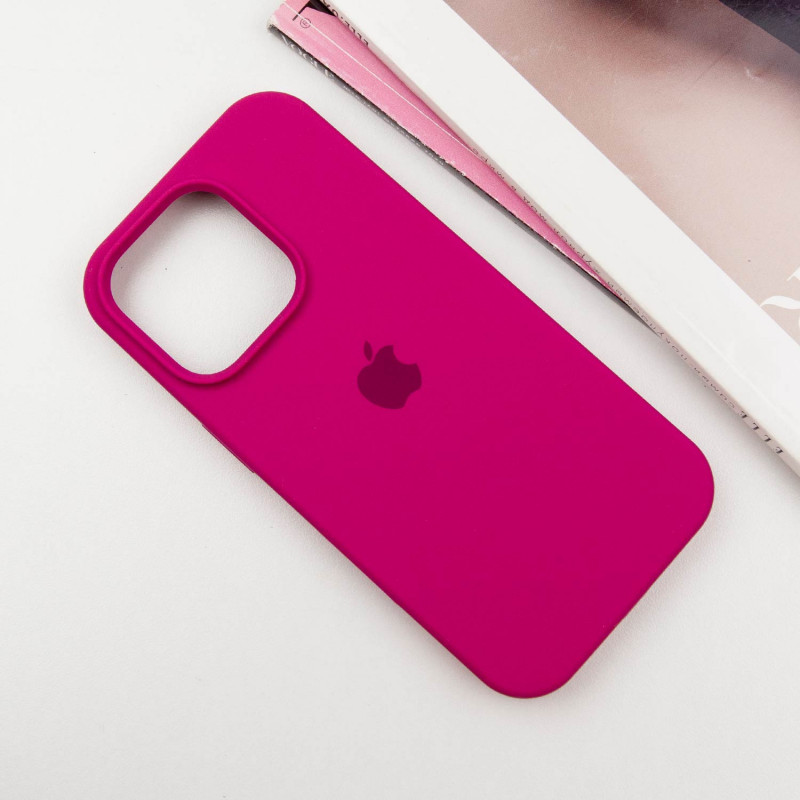 Фото Чехол Silicone Case Full Protective (AA) для Apple iPhone 13 Pro Max (6.7") (Красный / Rose Red) на vchehle.ua