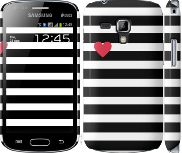 

Чохол Чорно-білі смуги на Samsung Galaxy S Duos s7562 751663