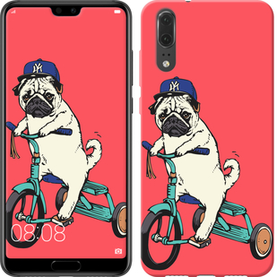 

Чохол Мопс на велосипеді на Meizu E3 658518