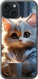 Чохол White cat на iPhone 15