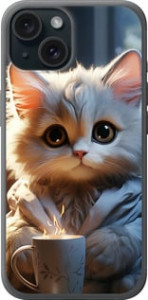 Чехол White cat для iPhone 15