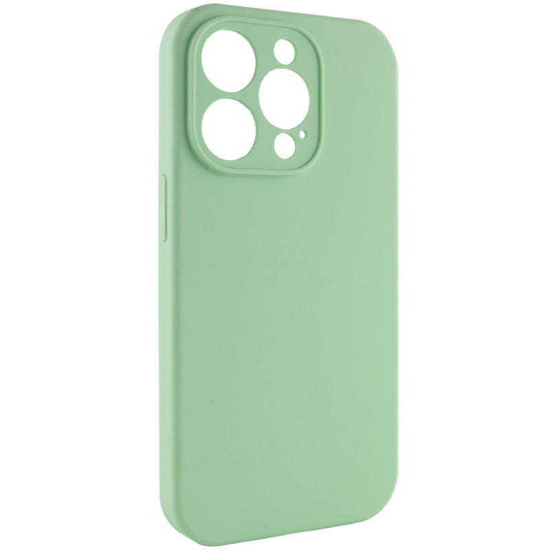 Фото Чохол Silicone Case Full Camera Protective (AA) NO LOGO на Apple iPhone 15 Pro Max (6.7") (Зелений / Pistachio) на vchehle.ua