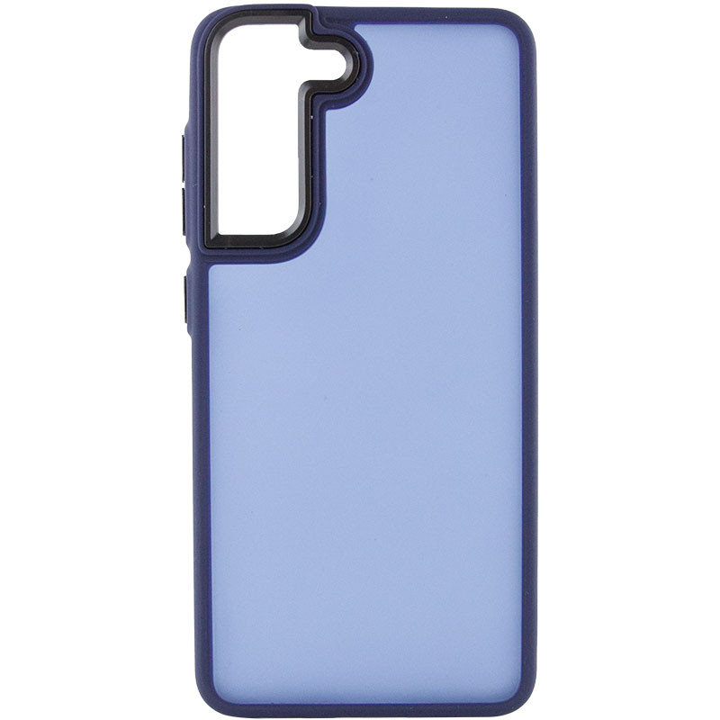 Фото Чехол TPU+PC Lyon Frosted для Samsung Galaxy S22 (Navy Blue) на vchehle.ua