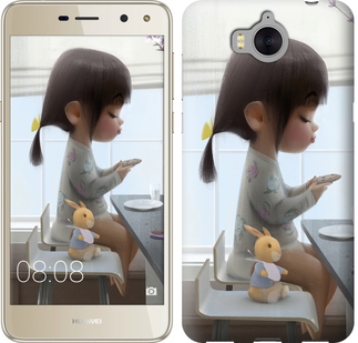 

Чехол Милая девочка с зайчиком для Huawei Y5 2017 636751