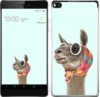 

Чехол Модная лама для Huawei Ascend P8 753330