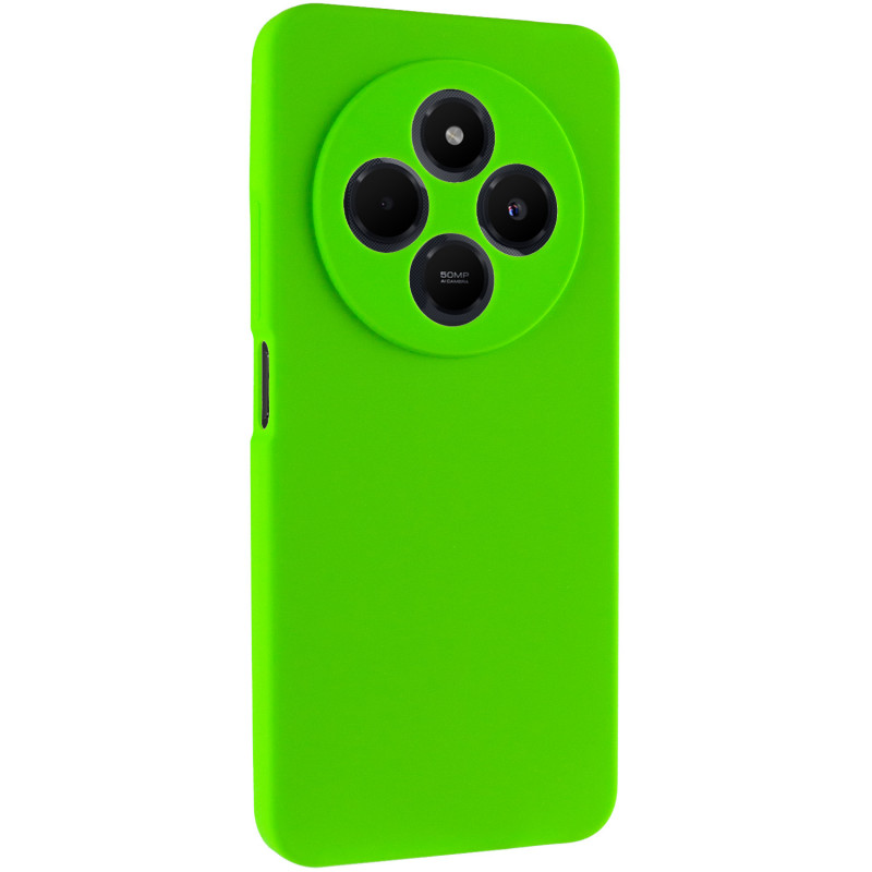 Чохол Silicone Cover Lakshmi Full Camera (AA) на Xiaomi Redmi 14C / Poco C75 (Салатовий / Neon Green)