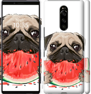 

Чехол Мопс и арбуз для Sony Xperia 1 J9110 843653