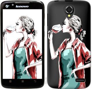 

Чохол Дівчина з келихом на Lenovo A388t 841460