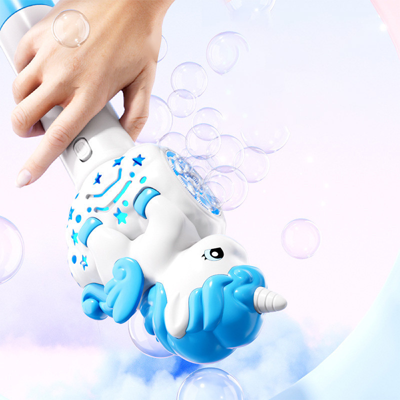 Фото Пистолет с мыльными пузырями H055 Little Unicorn + bottle 50ml (Light Blue) на vchehle.ua
