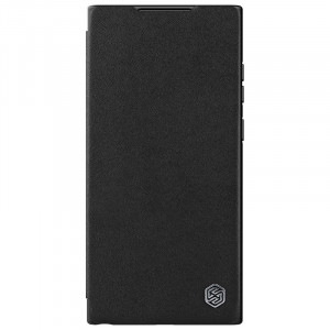 Кожаный чехол-книжка Nillkin Qin Pro Plain Camshield для Samsung Galaxy S22 Ultra