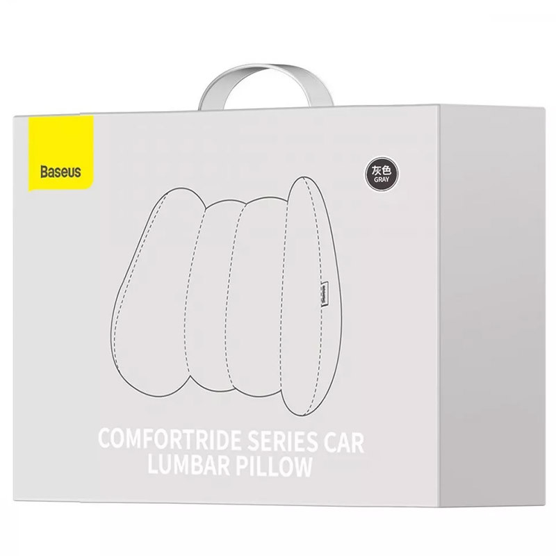 Заказать Уценка Подушка Baseus ComfortRide Series Lumbar (CNYZ) (Вскрытая упаковка / Gray) на vchehle.ua