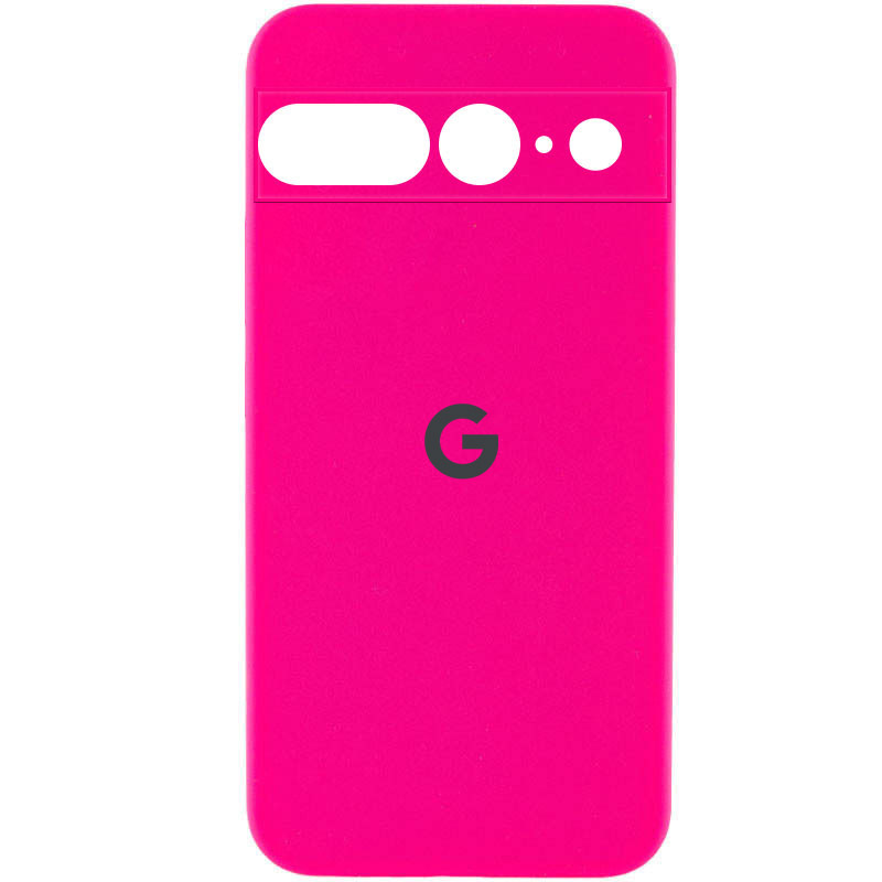 Чохол Silicone Cover Lakshmi Full Camera (AAA) with Logo на Google Pixel 7 Pro (Рожевий / Barbie pink)