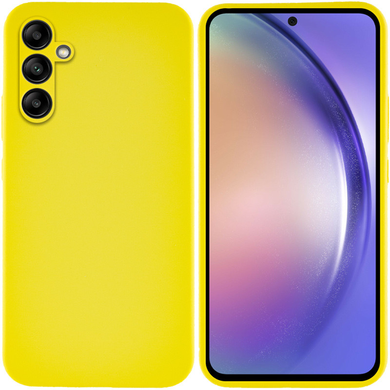 Купить Чехол Silicone Cover Lakshmi Full Camera (AAA) для Samsung Galaxy A54 5G (Желтый / Yellow) на vchehle.ua