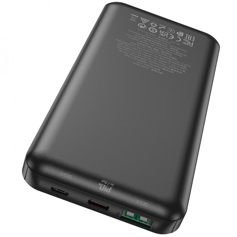 Фото Портативное зарядное устройство Power Bank Hoco J102 Cool figure PD20W+QC3.0 10000 mAh (Black) в магазине vchehle.ua