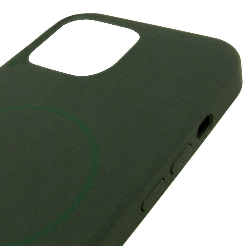 Чохол Silicone Case Full Protective (AA) NO LOGO with Magnetic Safe на Apple iPhone 11 Pro Max (6.5") (Зелений / Cyprus Green) в магазині vchehle.ua