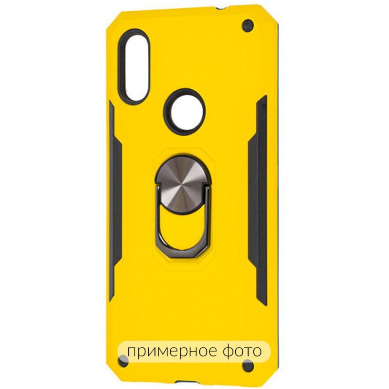 

Ударостійкий чохол SG Ring Color магнітний тримач на Samsung Galaxy A10s (Жовтий) 767009