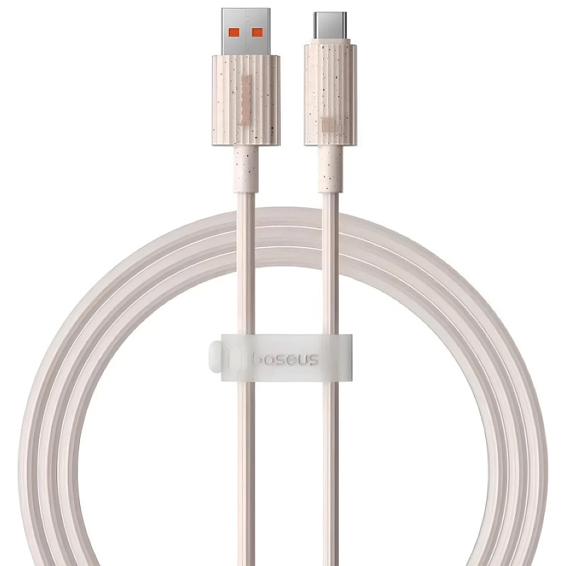 Дата кабель Baseus Habitat Series Fast Charging USB Type-C 100W (2m) (P1036020) (Wheat Pink)