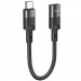 Фото Переходник Hoco U107 Type-C male to Lightning female (0.1m) (Black) в магазине vchehle.ua