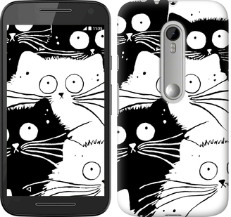 Чехол Коты v2 для Motorola Moto G3