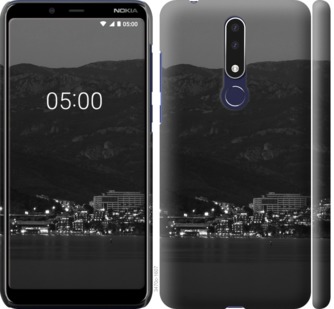 

Чехол Ночь на берегу для Nokia 3.1 Plus 757932