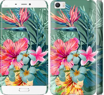 

Чехол Тропические цветы v1 для Xiaomi MI5 845179