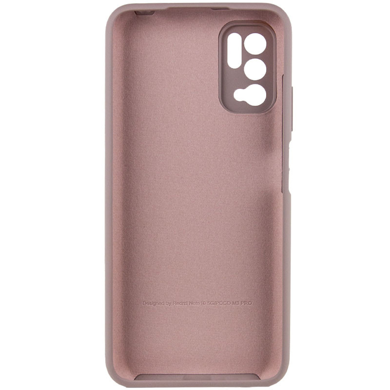 Фото Чехол Silicone Cover Full Camera (AA) для Xiaomi Redmi Note 10 5G / Poco M3 Pro (Серый / Lavender) на vchehle.ua