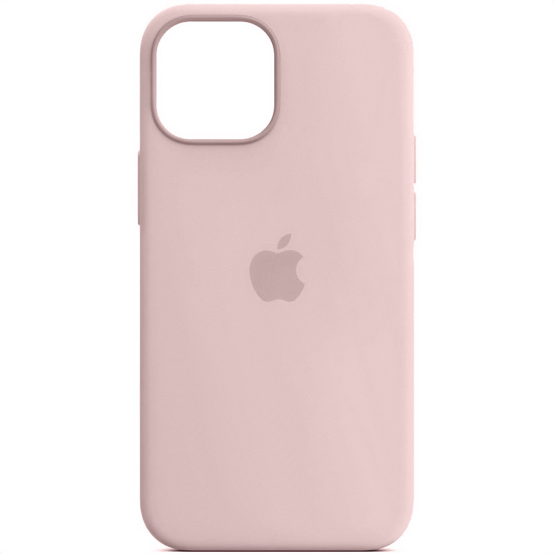 Чехол Silicone Case Full Protective (AA) для Apple iPhone 12 Pro Max (6.7") (Розовый / Chalk Pink)