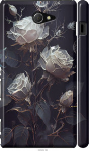 Чехол Розы 2 для Sony Xperia M2 D2305