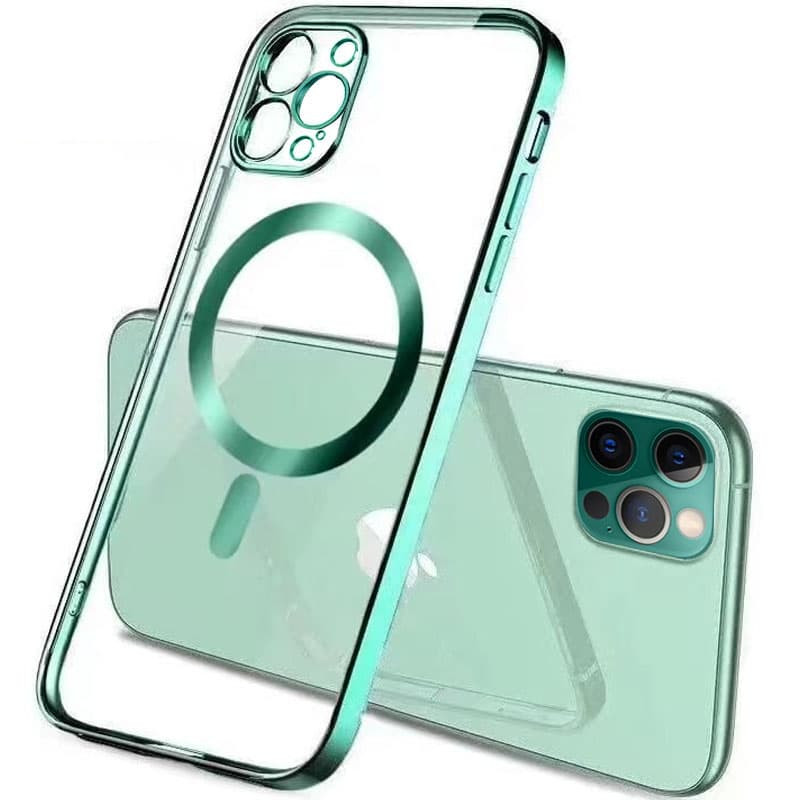 

TPU чехол Glossy Plating with Magnetic Safe для Apple iPhone 12 Pro (6.1") (Зеленый) 1227116