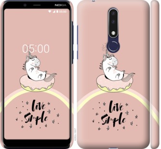 

Чехол Единорожка в пончике для Nokia 3.1 Plus 719649
