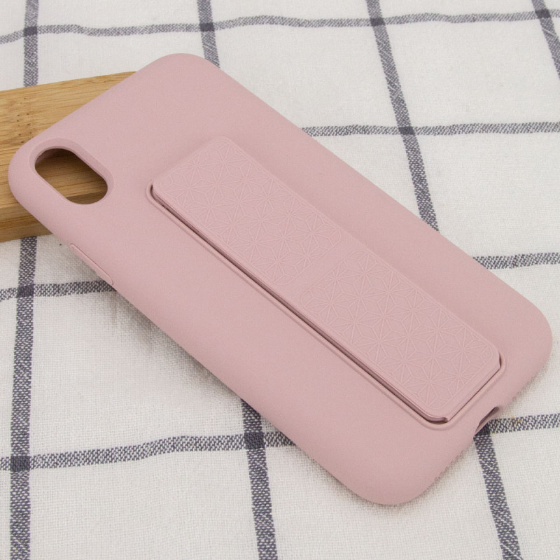 Купити Чохол Silicone Case Hand Holder на Apple iPhone XS Max (6.5") (Рожевий / Pink Sand) на vchehle.ua