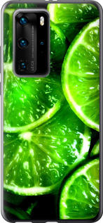 Чехол Зелёные дольки лимона для Huawei P40 Pro