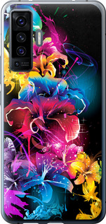 

Чехол Абстрактные цветы для Vivo X50 1634083