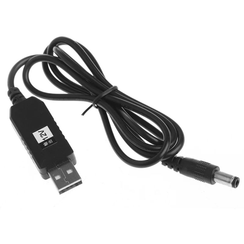 Фото Кабель питания для роутера/модема USB-DC 12V GEN 2 (с преобразователем) (Черный) на vchehle.ua