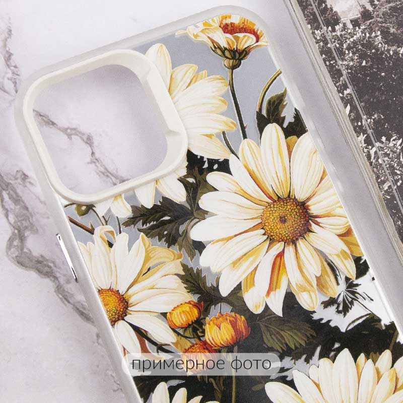 TPU+PC чохол TakiTaki Magic glow на Samsung Galaxy S23 Ultra (Chamomile / White) в магазині vchehle.ua