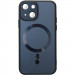 Чохол TPU+Glass Sapphire Midnight with Magnetic Safe на Apple iPhone 15 Plus (6.7") (Чорний / Black)