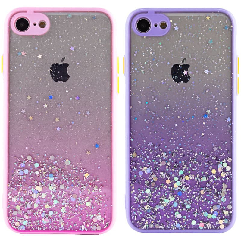 TPU чехол Spangle star с защитой камеры для Apple iPhone 7 / 8 / SE (2020) (4.7")