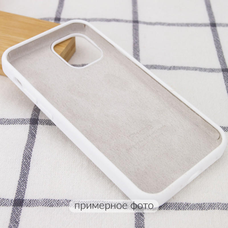 Фото Чехол Silicone Case Full Protective (AA) для Apple iPhone 16 Pro Max (6.9") (Белый / White) в магазине vchehle.ua