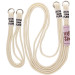Купить Чехол TPU two straps California для Apple iPhone 12 Pro / 12 (6.1") (Бежевый / Antigue White) на vchehle.ua