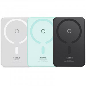 Портативное ЗУ Power Bank Baseus MagPro Magnetic Bracket PD20W с БЗУ 5000mAh PPCXZ05