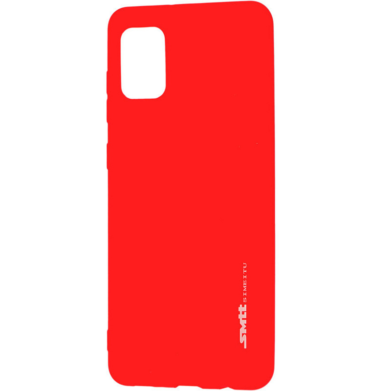 

TPU чехол матовый SMTT для Samsung Galaxy A31 (Красный (soft touch)) 906506