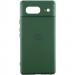 Чохол Silicone Cover Lakshmi Full Camera (AA) with logo на Google Pixel 8 (Зелений / Dark green)