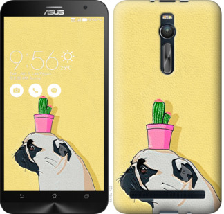 

Чохол Мопс з кактусом на Asus Zenfone 2 ZE551ML 795876