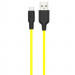 Дата кабель Hoco X21 Plus Silicone MicroUSB Cable (1m) (Black / Yellow)