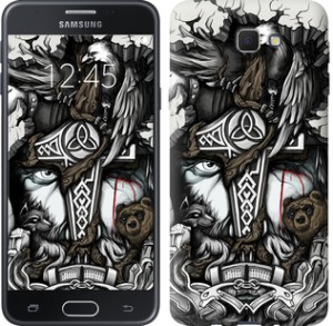 Чехол Тату Викинг для Samsung Galaxy J5 Prime