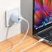 Фото МЗП Borofone BA93A Lustrous PD20W+QC3.0 (1USB-A/1C) + кабель Type-C to Type-C (Blue) в маназині vchehle.ua