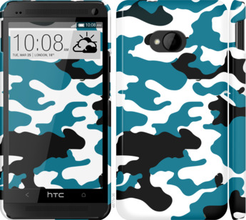 

Чохол Камуфляж прозорий фон на HTC One M7 912905