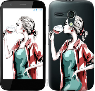 

Чохол Дівчина з келихом на Motorola Moto G 841829
